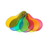 HEMOTON Six-color Handle Paddles Science Experiment Boards for Boys and Girls Early Education Teaching Toys 6pcs Colour Recognition Filters for Learning