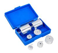 HEMOTON Slotted Weights with Hanger 1 Set Slotted Mass Practical Mass for Classrooms and Laboratories Silver Iron Plastic for Physics Teaching