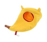 HEMOTON Small Animal Sleeping Pouch Bag Cozy Banana Cotton Nest For Guinea Pigs Chinchilla Hammock Parrot Bird Bed Pet Shelter And Play Area