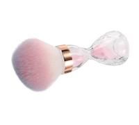 HEMOTON Soft Head Nail Dust Brush Cleaner with Effortless Cleaning Design Large Pink Nail Brush for Beauty Salons and Homes Plastic and Fiber Material and Acrylic Powder Removal