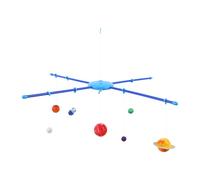 HEMOTON Solar System Model Hanging Planets Mobile, 3d Solar System Planetary Model with Sun Earth Moon Orbital Desktop Astronomy Kit for Stem Science Learning and Space Nursery Decor