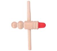 HEMOTON Solid Beechwood Foot Massager Stick Manual Acupressure Tool for Precise Foot Pressure Point Therapy Cross-Shaped Design for Home Spa and Travel Wellness Eco-Friendly Natural Wooden