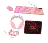 HEMOTON Sports Gaming Keyboard Mouse Headphone Combo for Ergonomic Design Backlit Keys for Home Office and Competitive Gaming