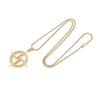 HEMOTON St Brigids Cross Necklace Gold Catholic Jewelry Pendant Lightweight Unisex Religious Amulet Chain for Women Men Versatile Faith Charm