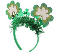 HEMOTON St Patrick S Day Shamrock Headband for Women Comfortable Carnival Party Hair Band Festive Irish Accessories for Parades Cosplay and Celebration