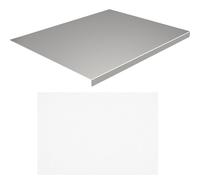 HEMOTON Stainless Steel Baking Board 15.7 X 11.8 Inch Metal Kneading and Rolling Dough Panel Heavy Duty Kitchen Chopping Board for Meat and Vegetables