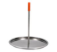 HEMOTON Stainless Steel Chicken Roasting Rack Vertical Holder 8.66 Inch Compact Grill Rack for Oven and Barbecue Drip-Drain Design for Even Roasting Ideal for Camping and Home Cooking