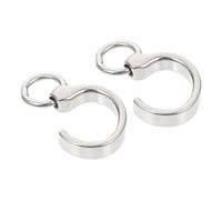 HEMOTON Stainless Steel Parrot Foot Rings Smooth Surface Bird Anklets Lightweight Leg Chains for Parrots Parakeets Cockatiels Lovebirds Reusable Comfortable Bird Accessories