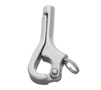 HEMOTON Stainless Steel Quick Release Hook Selflocking Safety Shackle for Fishing Sailing Diving Versatile Lightweight Design for Outdoor Activities