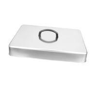 HEMOTON Stainless Steel Rectangular Griddle Melting Dome Heavy Duty Basting Cover for Cheese Steaks Versatile Grill Pan Lid for Indoor Outdoor BBQ Cooking Easy Clean Durable Kitchen
