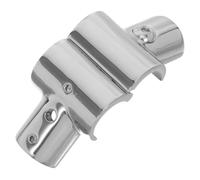 HEMOTON Stainless Steel Tee Pipe Connector Yacht Handrail Fitting Detachable Right Angle Design Space Saving Railing Hardware Compatible with Standard Boat Pipe Systems