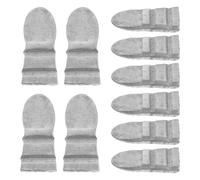 HEMOTON Steel Handle Wedges Heavy Duty Stability Enhancement Tool for 10pcs Axe and Hammer Handle Reinforcement Silver Metal Wedges, for Carpentry and Construction Efficiency Booster