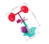 HEMOTON Stem Wind Vane Kit for Interactive DIY Weather Vane Model with Sturdy Materials Science Teaching Tool for Wind Speed Measurement and Engineering Learning Educational for Teens