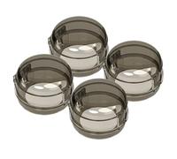 HEMOTON Stove Knob Covers for 4pcs Black Childproof Protective Caps Fire Prevention Kitchen Safety Guards to Prevent from Playing Oven and Gas Stove Knobs Young and Pets