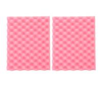 HEMOTON Sugarcraft Foam Pad Fondant Shaping Sponge Pad for Drying Sugar Paste Flowers and Leaves Curved Flower Sponge Mats for Cake Decorating Reusable Pads 9.84 X 7.48 X 0.79 in 2 Pack