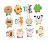 HEMOTON Teen Girl Stickers 36 Pcs Baby Month Stickers Newborn Label Animal Copper Plate Stickers Photo Sticker Paper