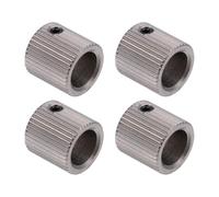 HEMOTON Teeth Stainless Steel Drive Gear Extruder Wheel for 3d Printer Filament Feeding, Rustproof 8mm Inner Hole 4pcs and Designed for Precise 3d Printing Performance