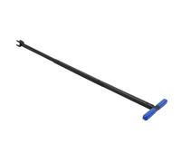 HEMOTON Telescopic Stainless Steel Water Pipe Key with T Handle Multifunctional Plumbing Shut Off Tool for Valve and Curb Main Operation in Tight Spaces Valve Wrench