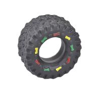 HEMOTON Tire-shape Rubber Dog Chew Toy for Puppies and Cats, Bite-resistant Interactive Toy with Sound, Strengthens Relationship and Cleans Teeth, Cute and Sweet Pet Chewing Ball