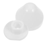 HEMOTON Toilet Bolt Caps Covers Plastic Decorative Toilet Seat Screw Covers White
