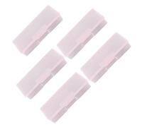 HEMOTON Tool Box Multifunctional Storage Manicure with Case 5pcs Design and Removable Compartments for Organization Lightweight Pink PVC Organizer Desktop Daily
