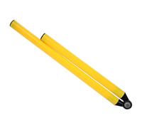 HEMOTON Training Pole Folding Soccer Pole Agility Training Tool Yellow Abs Metal Plastic Reusable Easy to Use for Sunny Days