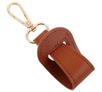 HEMOTON Travel Hat Clip Brown Pu Material Easy to Use Hat Hook for Backpack Hanging Buckle Classic Design Stylish Simplicity Travel Accessory