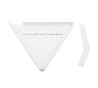 HEMOTON Triangular Abs Medicine Pill Tray with Three Compartments and Corner Spout, White Sorting Tray for Convenient Pill Transfer and Confusion Prevention, for Home Use and Hospitals