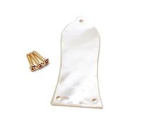 HEMOTON Truss Rod Cover for Electric Guitar White Shell 3 Hole Design Steel Material