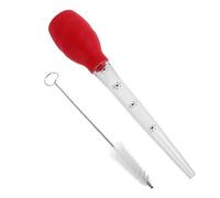 HEMOTON Turkey Silicone and Convenient Cleaning Baster with Cleaning Brush for Efficient Oil Extraction for Marinating Poultry and Meats During Slow Cooking and BBQ