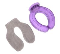 HEMOTON U-Shaped Neck Hot Water Bottle Ice Pack for Neck and Shoulder Relief Portable Cold Hot Therapy Pad with Elastic Soft Gray Cover and Cooling Treatment