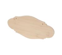 HEMOTON Unfinished Bamboo Sign Blank with Easy Installation and Blank Surface for Creativity, Solid Bamboo Hanging Sign Pendant for Studios and Office DIY Business Display