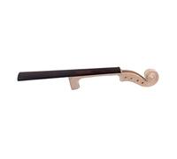 HEMOTON Unfinished Ebony Hand Carved Scroll for Violin Neck Solid Maple Construction String Ready for Luthiers and Enthusiasts