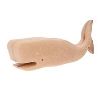 HEMOTON Unfinished Wooden Whale Ornament Pond Ornament for Wood Project and Craft Projects, Simple Design DIY Painting Statue to Develop Hands-on Ability, Portable Decorative Model