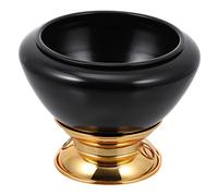 HEMOTON Unique Tibetan Bowl Singing Bowl Meditation for Yoga Buddha Lovers Black Small Singing
