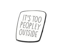 HEMOTON Unisex Alloy Enamel Brooch Pin Creative Black White Badge Stylish Clothes Breastpin for Weddings Parties Daily Wear Fashion Jewelry