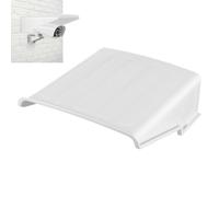 HEMOTON Universal Outdoor Security Camera Cover in White Plastic, Practical Rain and Dust Protector that Doesn't Disturb Camera Field of View, for Outdoor Surveillance Use