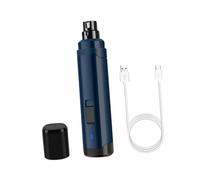 HEMOTON USB Electric Pet Nail Grinder for Dogs and Cats Quiet High Trimmer with Abs Material Portable Automatic Nail Polisher for Safe Claw Care Navy Blue