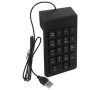 HEMOTON USB Wired 19-key Number Pad Keyboard with Quick Input and Wear-resistant Plastic Design, Compact Numeric Keypad for Finance, Banking Industries, and Use
