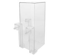 HEMOTON Vacuum Fish Elevator for Aquatic Pets and Betta Fish, 9.8x4.1x4.1 Inch Acrylic Suspended Aquarium Tank with Auto-refill Water Level Stability, Space Saving Design for Desktop