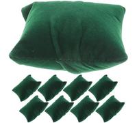 HEMOTON Velvet Watch Pillow Inserts and Bracelet Pillows - Olive Green Cushioned Display Cushions Comfortable Fine Silk Filling Well-Protected Presentation for Retail Or Home Use