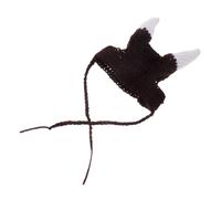 HEMOTON Viking Pirate Horn Pet Hat Soft Plush Cat Dog Headgear Comfortable Fit Halloween Costume Accessory for Cats and Dogs