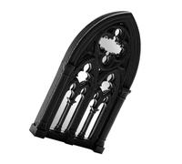 HEMOTON Vintage Cathedral Window Mirror Wall Sticker, Gothic Arched Window Frame with Mirror Sheet, Peel and Stick Plastic Wall Decor for Shop or Haunted House, Black Gothic Style