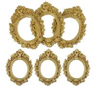 HEMOTON Vintage Miniature Photo Frame Resin 10pcs Compact Versatile Frames for Phone Case Decor