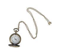 HEMOTON Vintage Pocket Watch with Chain Retro Hollow Insect Pattern Zinc Alloy Quartz Pendant Watch for Women Classic Clock Necklace