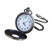 HEMOTON Vintage Retro Pocket with Watch Mechanical Creative Hollow Design, Silver Alloy Case, Accurate Timing, High-end Quality Quartz Movement, for Style and Collectors