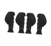 HEMOTON Walker Hand Grips Replacement 4pcs Set for 20mm Diameter Rolling Walker Handles Black Non-Slip Cushioned Grip Covers Suitable for and Shopping Carts