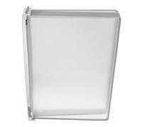 HEMOTON Wall File Organizer with Space Saving Design and Deformation Resistance 5-page Flip Document Holder A4 Wall-mounted File Folder Holder Made of Iron and Pvc for Office and Classroom