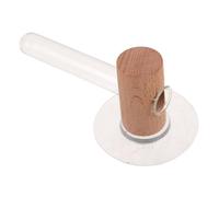 HEMOTON Wall Hanging Wooden Planter Glass Plant Container for Hydroponic Propagation Indoor Garden Bathroom Decor with No-nail Installation