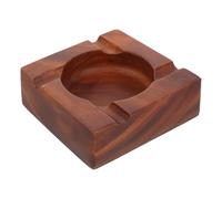 HEMOTON Walnut Wood Ashtray Large Groove Design Engraved Tray for Home Office Hotel Tea Solid Wood with Spacious Capacity for Multiple Cigars and Stable Use